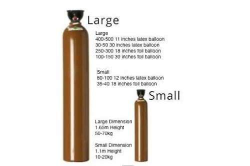 Large Helium Gas Tank Rental (Inclusive of Delivery and Collection)